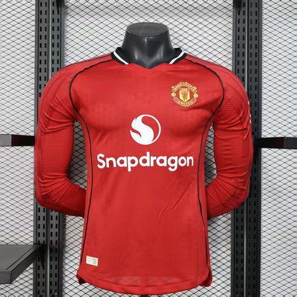 Maillot Manchester United Manches Longues 2025-2026 Player Version