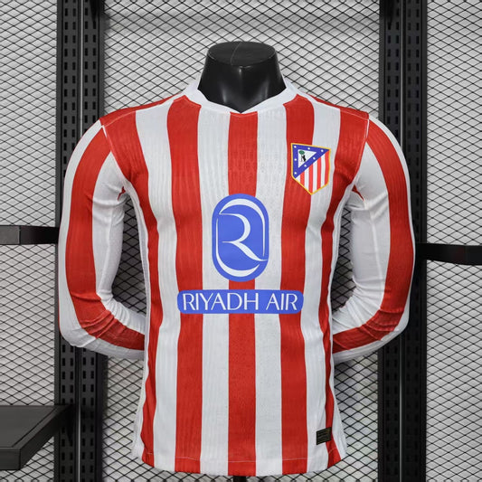 Maillot Atletico Madrid Manches Longues 2025-2026 Player Version