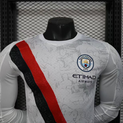 Maillot Manchester City Manches Longues 2025-2026 Player Version