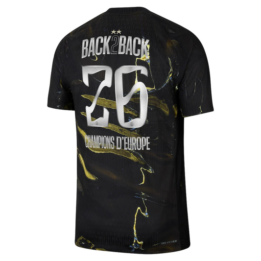 Maillot Paris 2025-2026 Fifth Champions 2 Étoiles (Flocage Back To Back)