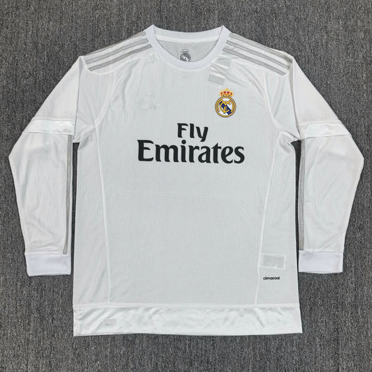 Maillot Real Madrid Retro Manches Longues 2015-2016