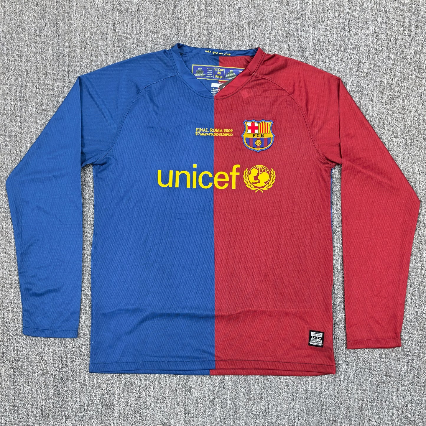 Maillot FC Barcelone Retro Manches Longues 2008-2009