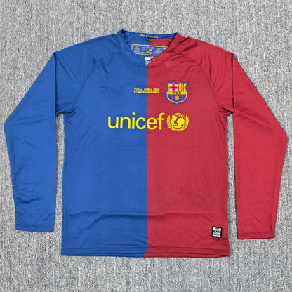 Maillot FC Barcelone Retro Manches Longues 2008-2009